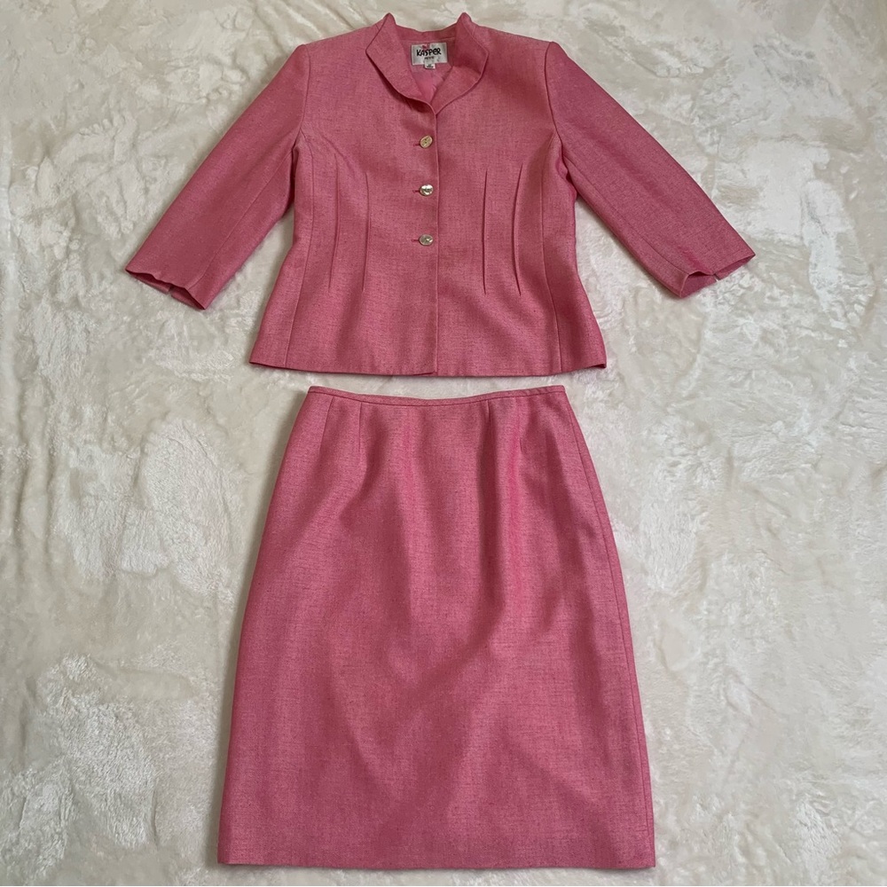Pink Kasper Two-Piece Suit